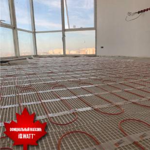Тонкий самоклеящийся греющий мат IQ FLOOR MAT 150 Вт/м.кв - 0,5м²