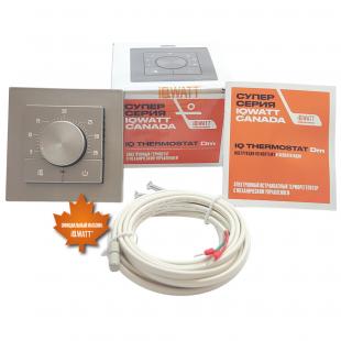Электронный терморегулятор механическое управление IQ THERMOSTAT Dm шампань