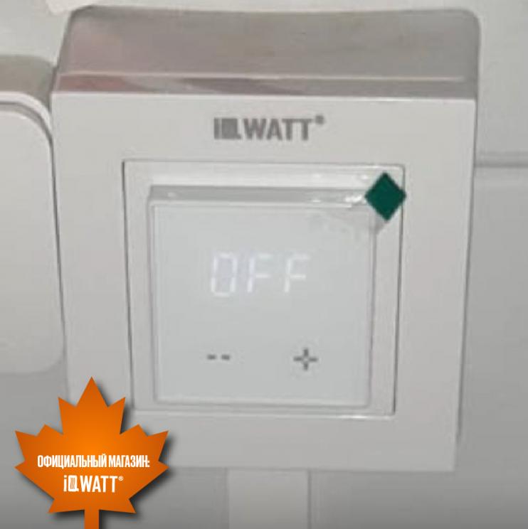 Электронный программируемый термостат IQ THERMOSTAT D black/white WI-FI