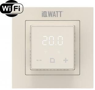 Электронный программируемый термостат IQ THERMOSTAT D слоновая кость WI-FI