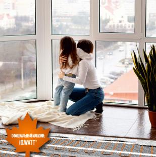 Тонкий самоклеящийся греющий мат IQ FLOOR MAT PRO 200 Вт/м.кв. - 4,0 м²